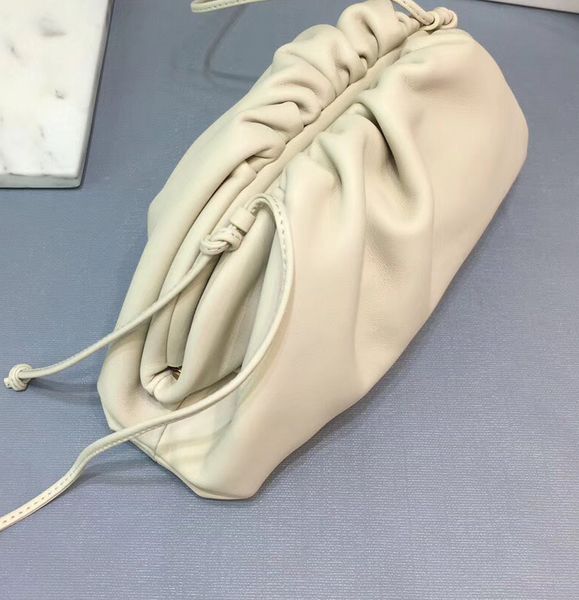 

designer handbag new fashion handbag calfskin cloud shoulder bag lady bag clutch evening bag dress black white small size black khaki wine r