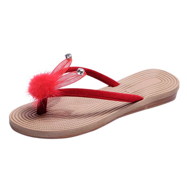 Acheter Femmes Dames été Cristal Dessin Animé Tongs Pantoufles Sandales De Plage Chaussures Plates Pantoufles Antidérapantes En Plein Air Chaussures