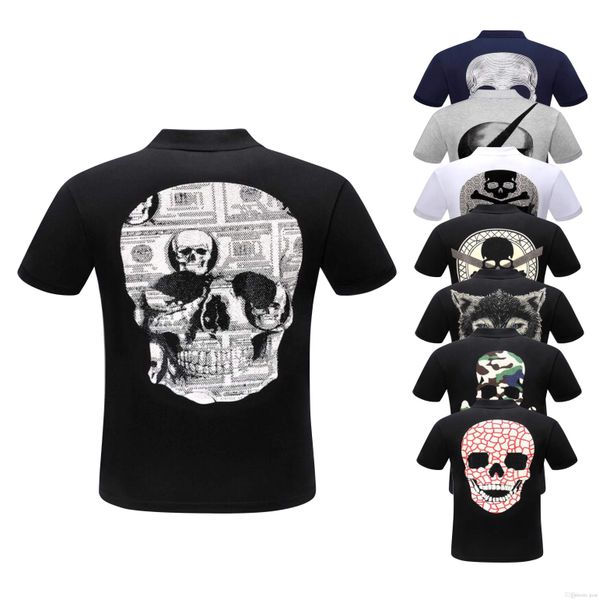 

black 0-neck tee new fashion chest embroidery wolf men t shirt short sleeve casual t-shirt hipster fractal pattern tees cool #7127, White;black