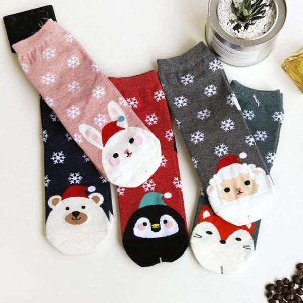 

womail women's socks lady christmas new sock fashion winter cute wool 3d ladies female thermal warm cartoon socks n14, Black;white