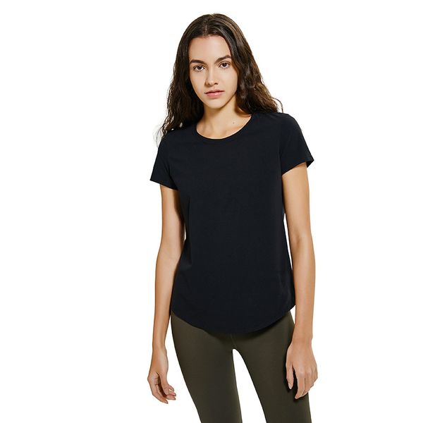 

new women's sports yoga short sleeve shirts fitness gym running tank with good quality tee size us4-us12, White;red