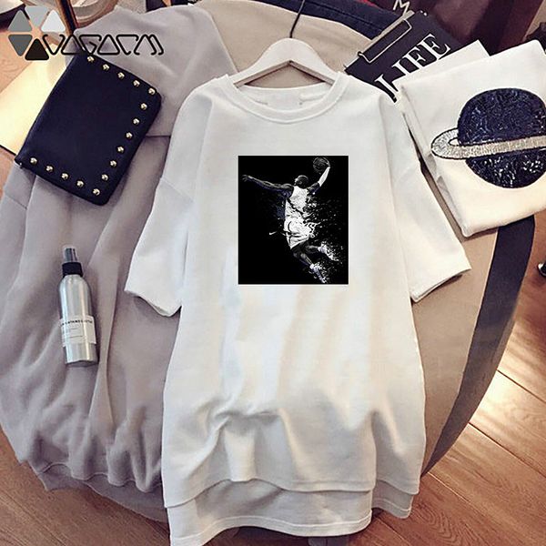 

womens designer dresses 2020 new arrival fashion sports summer clothes casual girls printing dress woman oversize tees, Black;gray