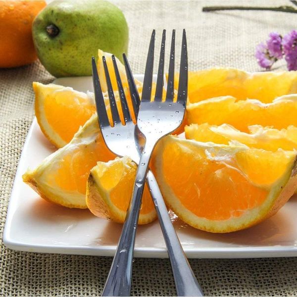 

bmby-17,5cm stainless steel fork for dessert salad, no dishwasher damage, 8 pieces