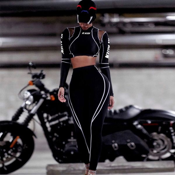 

womens designer fashion tracksuits sport spring autumn quick dry 2 pieces set brand training gym fitness sportswear 2020 new style, Gray
