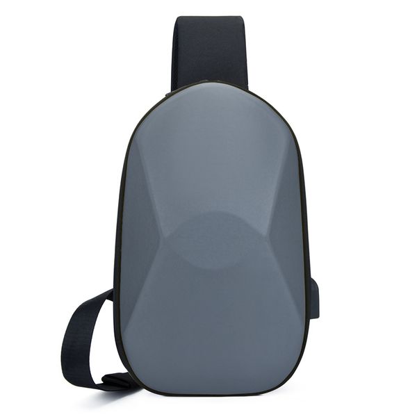 

korean-style men and women chest pack hard case motorcycle bag shoulder reflective strips fashion cool youth multi-functional us