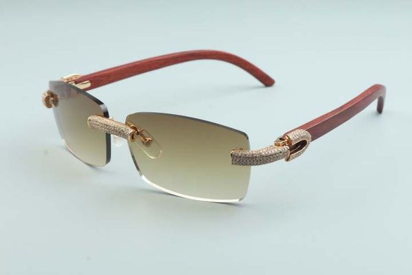 

wooden lenses for temples diamonds size:56-18-135mm original natural micro-pave m-3524012-j 2020 unisex, square sunglasses, White;black