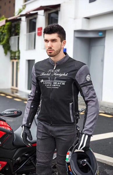 

men's motorcycle riding full mesh summer jacket bikers jacket chest protector