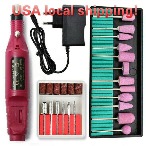 

1 set nail power drill electric manicure machine gel polish cutter 20000rpm
