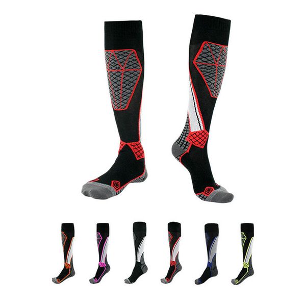 

men women winter warm thermal ski socks thick sports snowboard cycling skiing soccer socks thermosocks leg warmers sock, Black