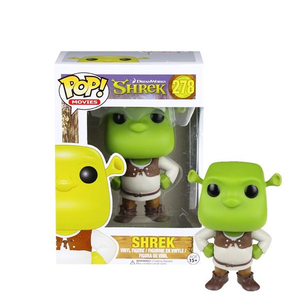 

10cm funko pop movies shrek 278# vinyl action toy figures brinquedos collection doll toys for children