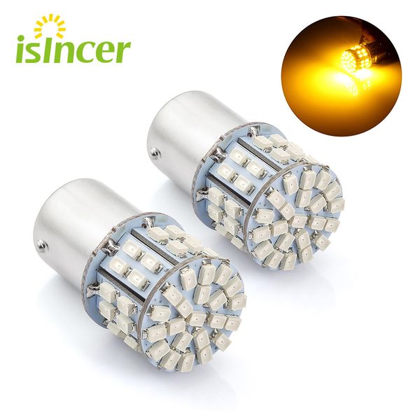 

2pcs car led py21w 1156 ba15s canbus error drl reverse light turn tail lights bulbs 50w yellow 12v turn signal lamp