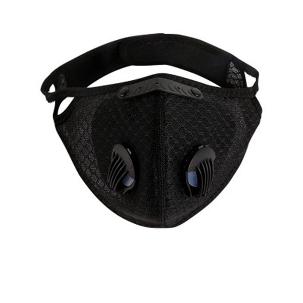 

2020 pm2.5 gasket breathing mask mats replaceable anti-fog protective mask #qa920, Black