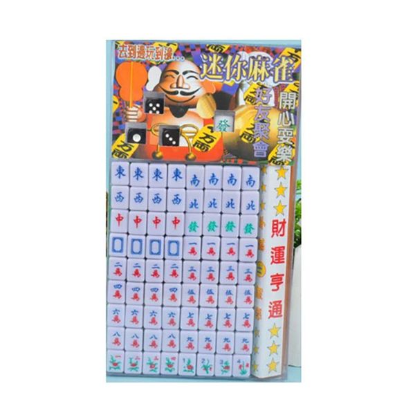 

new mini mahjong chinese family board games portable mahjong set chinese antique mini game family games