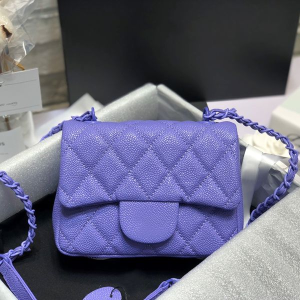 

2020 design ladies shoulder leather small square bag candy color summer chain messenger bag handbag multicolor handbag
