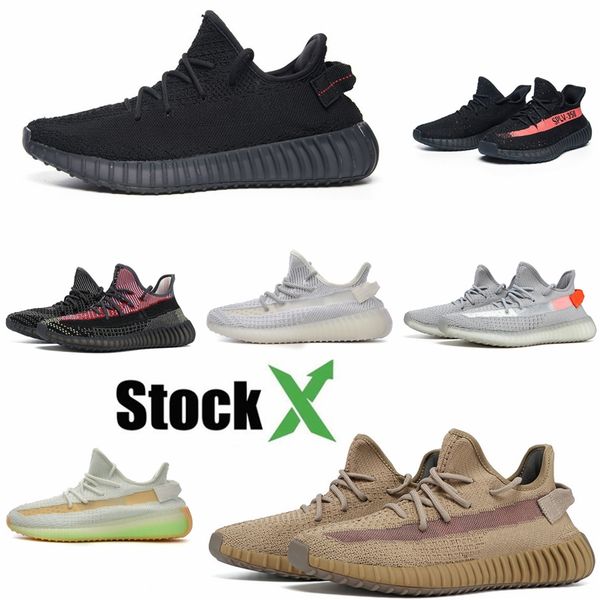 

2020 new static clay sesame true form hyperspace men women running shoes kanye west beluga 2.0 orange bred sports sneakers size 35-45 #qa736