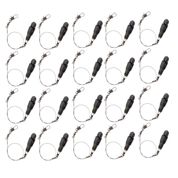 

20pcs snap release clip with leader for