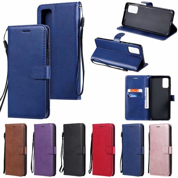 Tampas flip NOVO ID Card Case Wallet Slot de couro para Iphone 11 pro Max XS MAX XR 6 7 8 mais S20 PLUS S20 Ultra S10 PLUS A51 A71 Nota 10