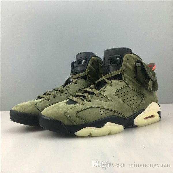 

2019 wholesale travis scott x 6 medium olive 3m reflective 6s man women basketball shoes sneakers trainers outdoor