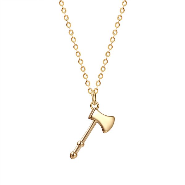 

tiny axe pendant necklace for women men jewelry hammer necklace amulet for female, Silver