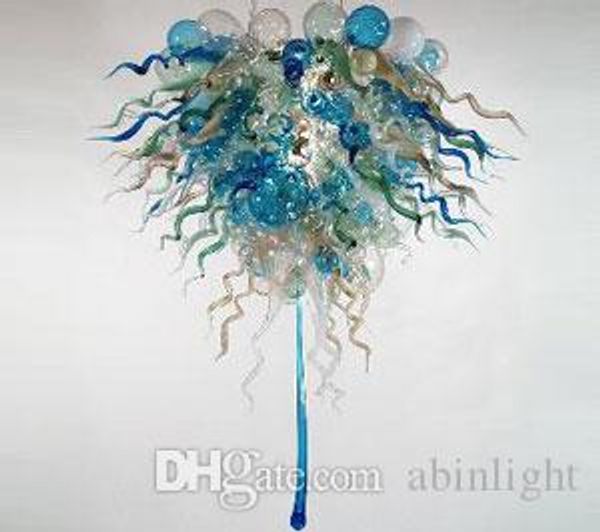 

modern hand blown glass chandelier light art glass lighting 32"x32" custom made blown glass led chandelier for sale