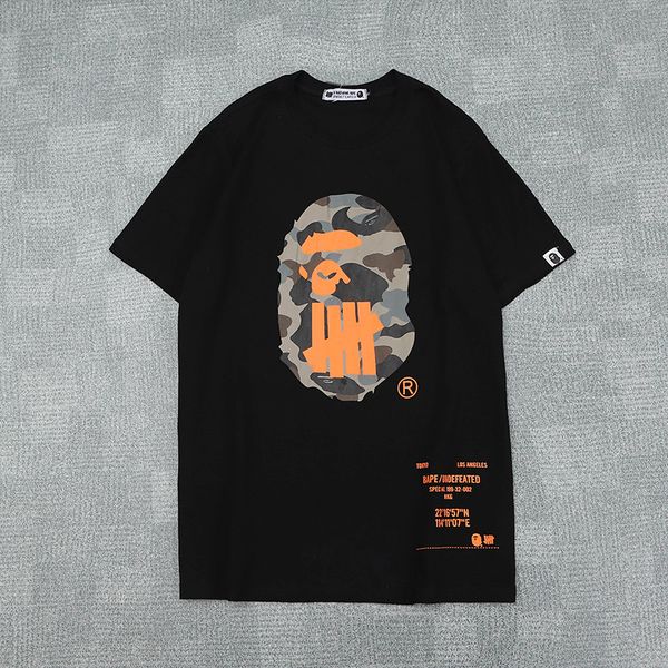 

Summer men women black white orange camo printed round neck t hirt men 039 ca ual loo e hort leeve t hirt