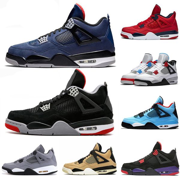 

loyal blue fiba what the 4 cool grey basketball shoes 4s punch raptors bred travis scotts raptors mens trainers sneakers, White;red