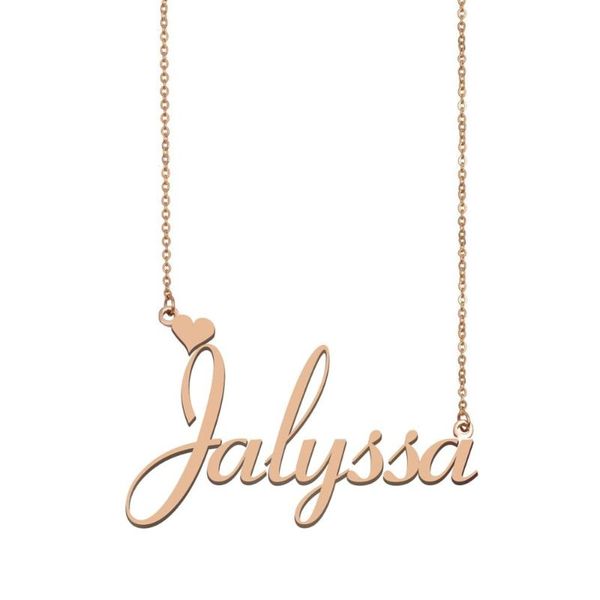 

jalyssa name necklace , custom name necklace for women girls friends birthday wedding christmas mother days gift, Silver
