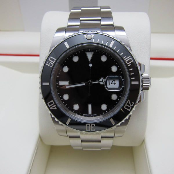 

роскошные мужские часы v10 sapphire часы топ eta 2836 eta 3135 движение керамическая bezel116610ln модель 904l из нержавеющей стали наручные, Slivery;brown
