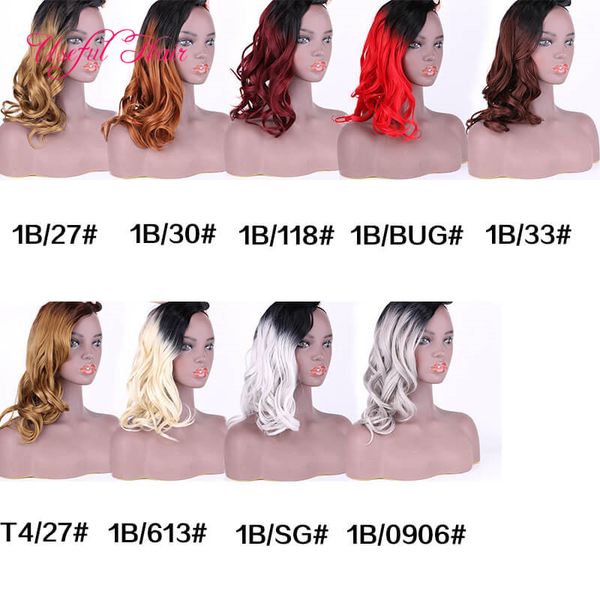 

sew in hair extensions 16 18 20inch machine double wefts hair bundles body wave hair weaves synthetic weaves extensions marley fashion, Black