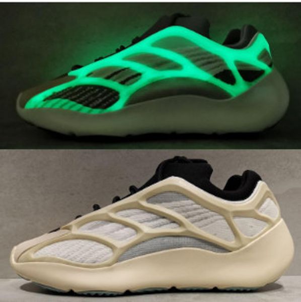 

the new 2020 quality azael 700 v3 designer shoes glow-in-the-dark kanye west summer running shoes for both men and women