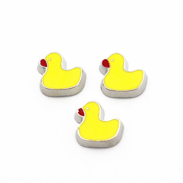 

new arrive 20pcs/lot silver duck alloy floating charms living memory floating lockets charms for diy accessory, Bronze;silver