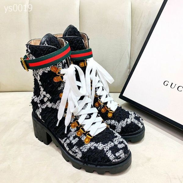 

european station rhinestones martin boots female british wind 2020 new autumn and winter plus velvet thick paragraph leisure boots size35-42, Black