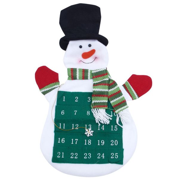 

christmas decorations countdown calendar nonwoven bags xmas snowman