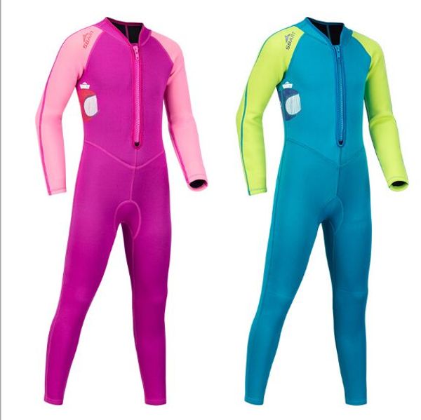 

sbart 2019 children's sunscreen swimsuit losbart 201ng sleeve snorkeling suit girl boys one piece swimsuit quick dry diving suit