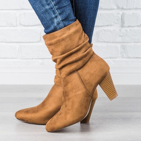 

2019 fashion women boots autumn winter temperament ladies new pointed head long boots female casual high heels, Black