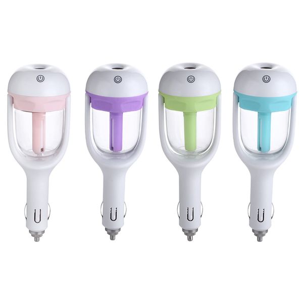 

new 12v car steam air humidifier aroma diffuser mini air purifier humidification effect 2 hours automatic power off oil diffuser