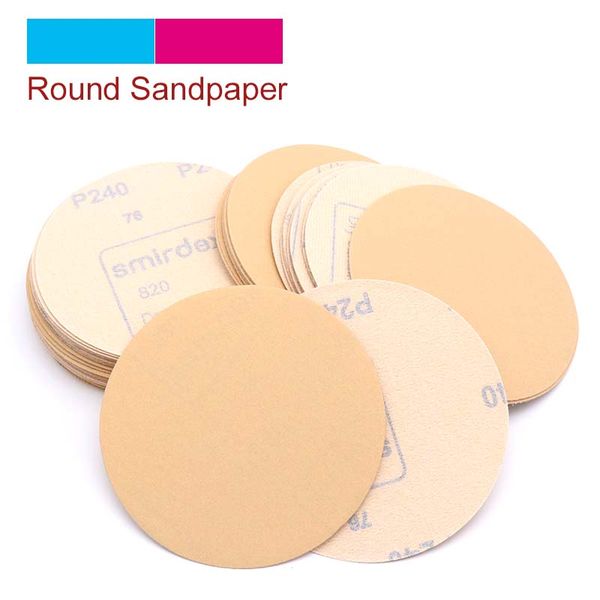 

10pcs 125mm grit 60 to 1000 sanding paper discs self adhesive sandpaper round disk sand sheet for metal furniture grinding tools