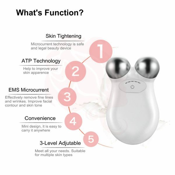 

dhl mini microcurrent face lift machine skin tightening rejuvenation spa usb charging facial wrinkle remover device beauty massager
