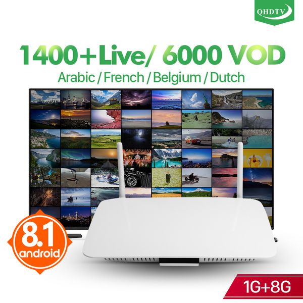 

IPTV Франция Арабский Q1404 Android 8.1 Iptv Box RK3229 с 1-летней подпиской QHDTV Iptv Французский Арабский Марокко Бельгия Нидерланды IP TV