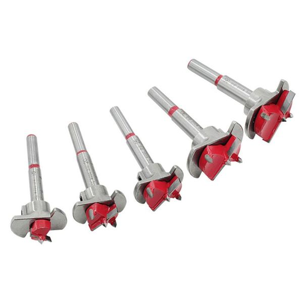 

5шт шнек сверло отверстие открывалка set dia 15 20 25 30 35 wood cutter шестигранного ключа деревообработка отверстие пила для электроинстру