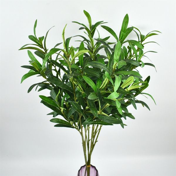 

plastic artificial fake foliage green olive plant leaf home office party garden decor home decoration accessories