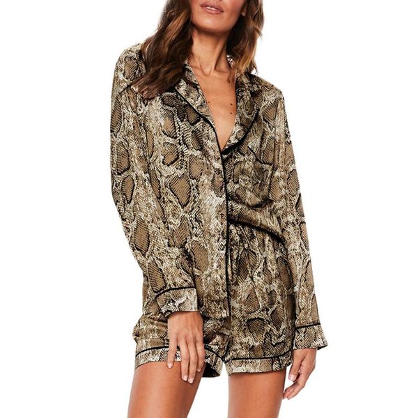 

2pcs women sleepwear fashion pyjamas women sling snake print blouse set pijama invierno mujer dropshipping #p20, Blue;gray