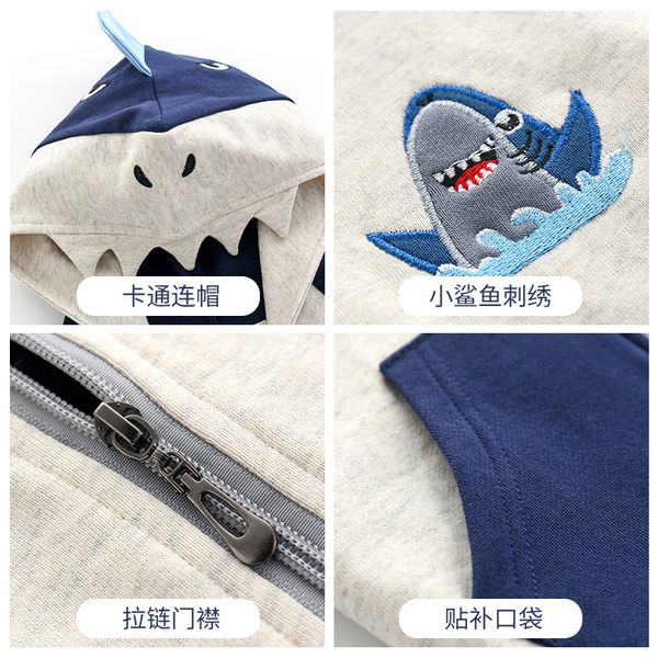 

2020 spring autumn children jacket new boys cotton cartoon terry fashion coat infants 2-7 year kids clothes, White