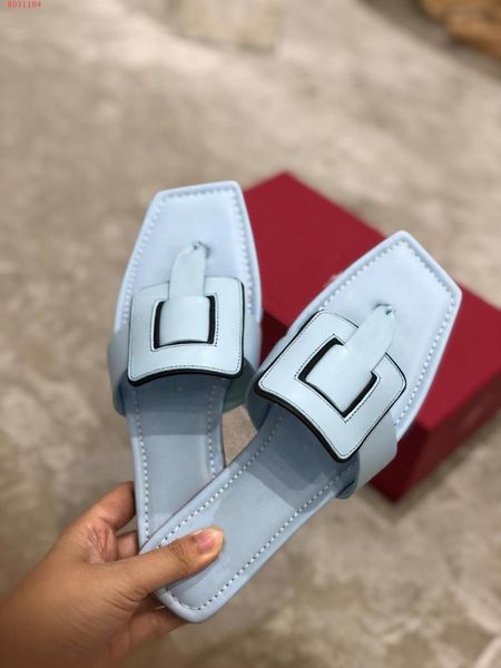 

2019 sale new flat women slippers genuine leather women shoes colorful preparation of grain with the packing sale, Black