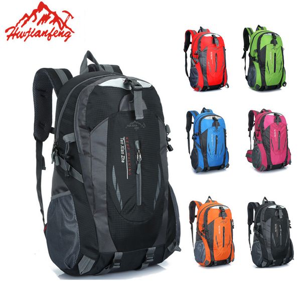 

waterproof hiking climbing bags 40l rucksack outdoor sports bag travel mountain camping backpack men women trekking bag