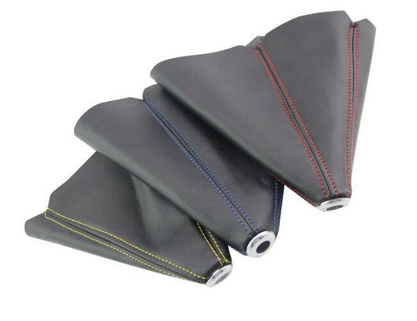 

universal car stitch pu leather manual gear shifter shift knob gaiter boot cover