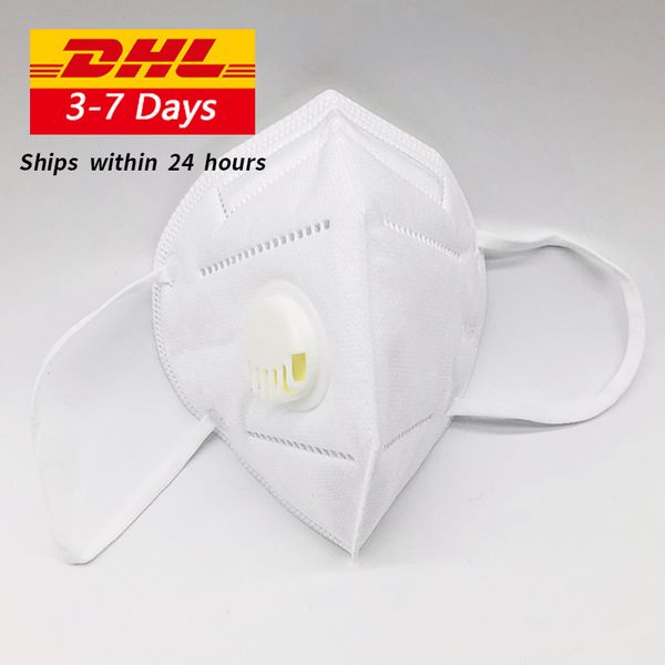

dhl hiping kf95 kn95 kf94 surgica face mouth mask n95 with breathing valve anti dust pm2.5 respirator ffp3 ffp2