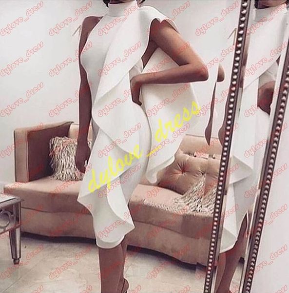 

2019 сексуальный элегантный плюс размер африканская черная девушка короткие русалка арабский выпускного вечера homecoming платья vestidos де, Black