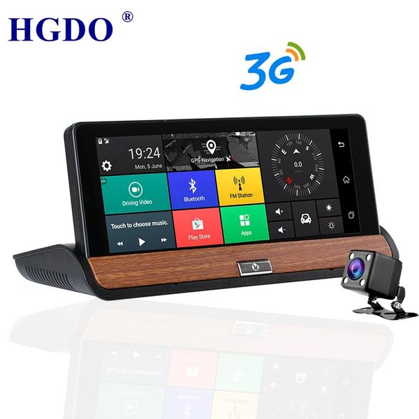 

hgdo dash camera dvr 7" android vehicle gps navigation 1080p 3g wi-fi fm transmitter g-sensor quad core 1gb 16gb ro car