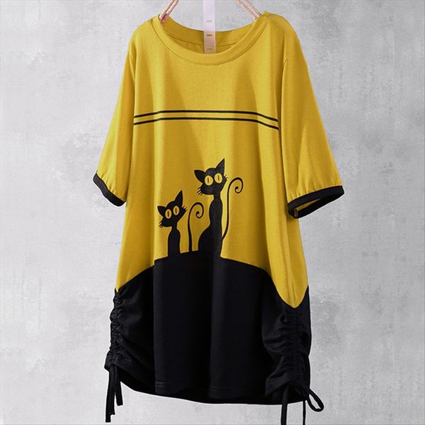 

2020 t- shirt duan xiu cotton printed women's loose large size shirt women's, White